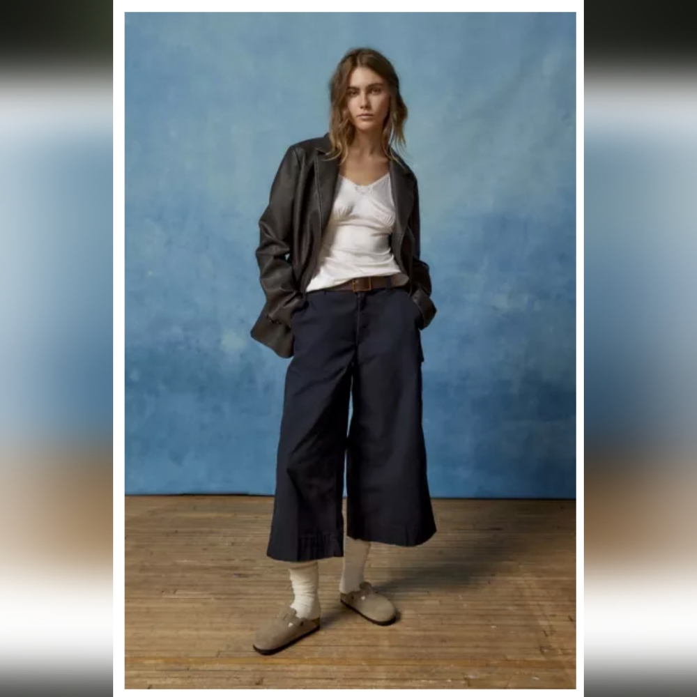 BDG Joey Adjustable Waistband Culotte Pant Black